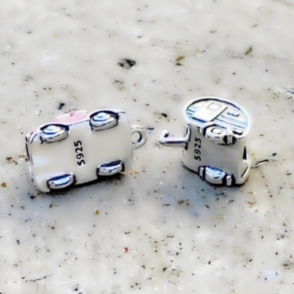 RV Camper Charm S925 Silver Stamped, Travel Jewelry, fits Pandora Bracelets - Picture 3 of 3